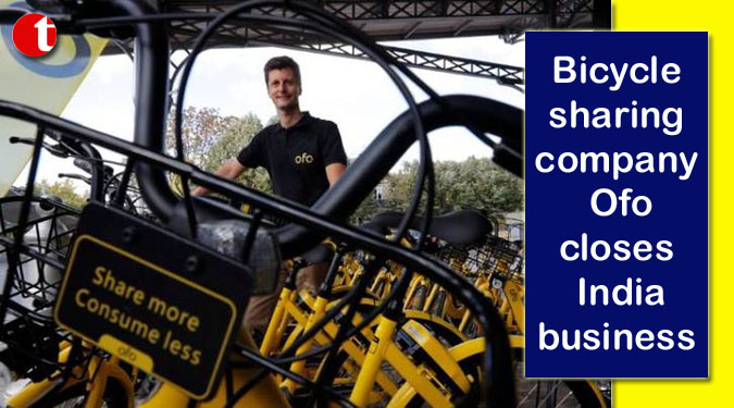 Bicycle-sharing company Ofo closes India business