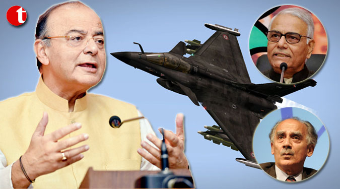 Jaitley attacks Yashwant Sinha, Shourie on Rafale deal 'falsehood'