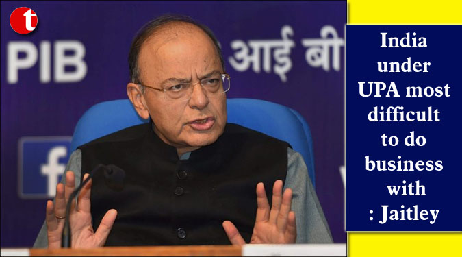 India under UPA most difficult to do business with: Jaitley