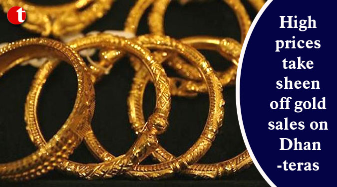 High prices take sheen off gold sales on Dhanteras