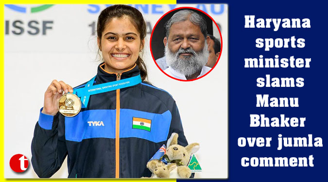 Haryana sports minister slams Manu Bhaker over jumla comment