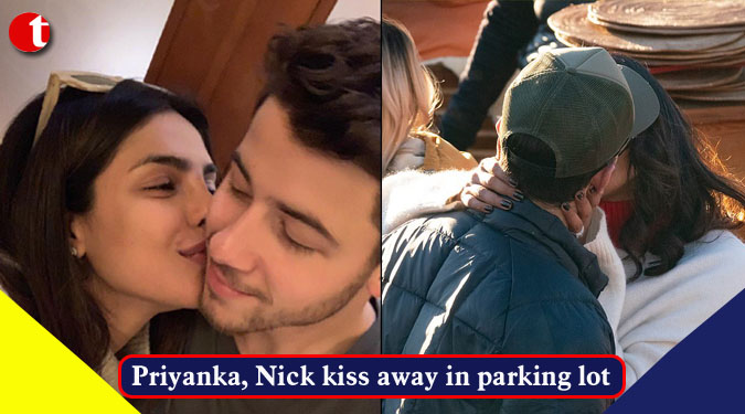 Priyanka, Nick kiss away in parking lot