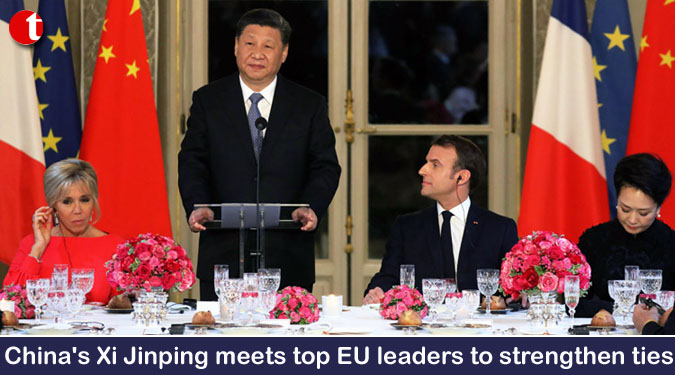 China's Xi meets top EU leaders to strengthen ties