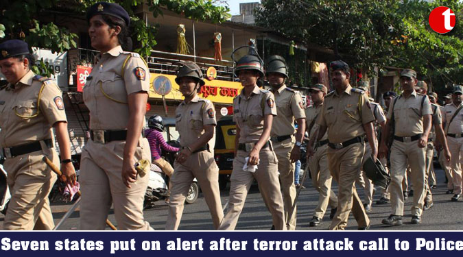 Seven states put on alert after terror attack call to Police