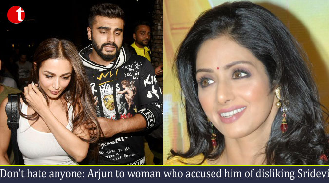 Don't hate anyone: Arjun to woman who accused him of disliking Sridevi