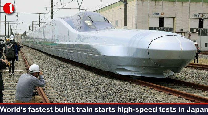 World's fastest bullet train starts high-speed tests in Japan