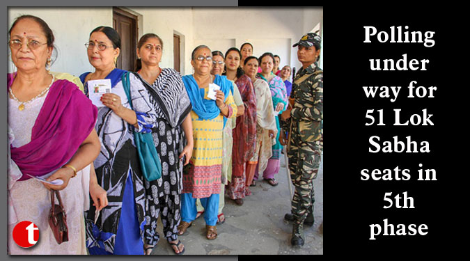 Polling underway for 51 Lok Sabha seats in 5th phase