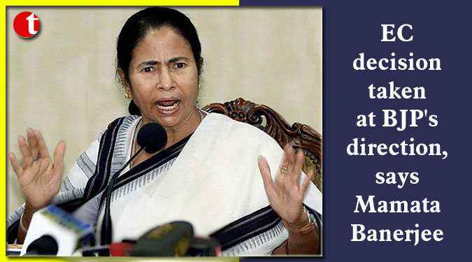 EC decision taken at BJP's direction, says Mamata Banerjee