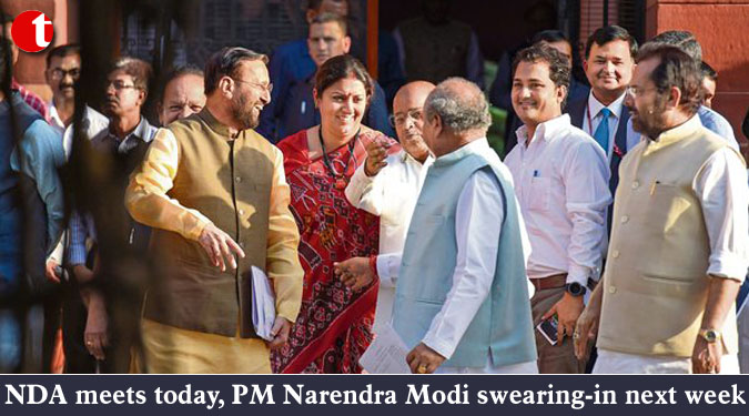 NDA meets today, PM Narendra Modi swearing-in next week