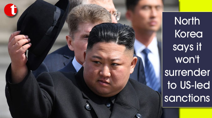 North Korea says it won't surrender to US-led sanctions