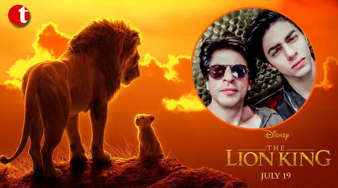 SRK pairs up with son Aryan for 'The Lion King'