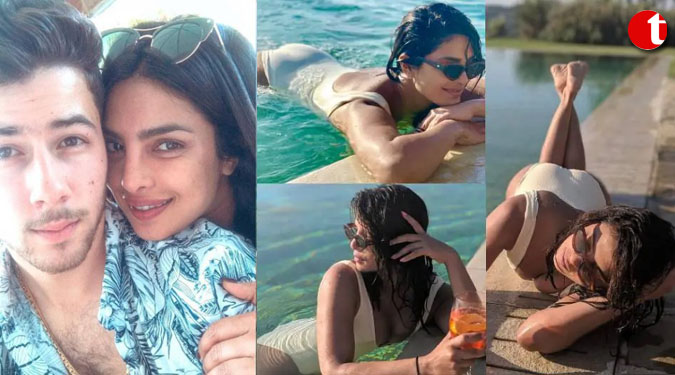 Priyanka poses for ''hubby'' Nick Jonas in Tuscany