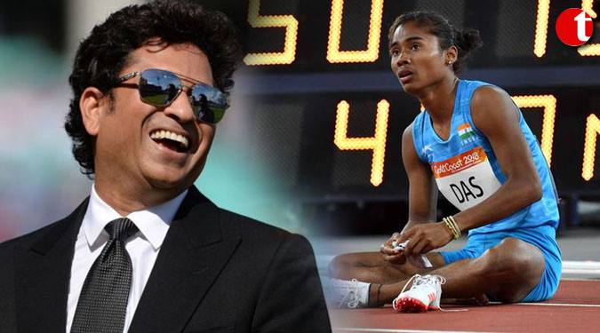 Tendulkar congratulates Hima Das for dream run in Europe