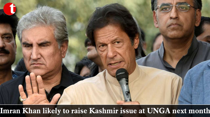 Imran Khan likely to raise Kashmir issue at UNGA next month