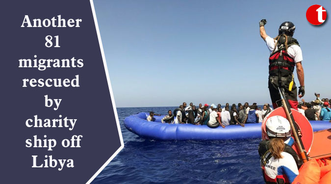 Another 81 migrants rescued by charity ship off Libya