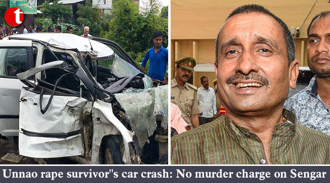 Unnao rape survivor''s car crash: No murder charge on Sengar