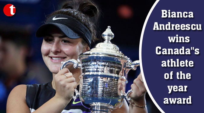 Bianca Andreescu wins Canada''s athlete of the year award