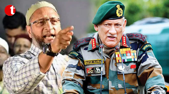Owaisi hits out at Bipin Rawat on 'de-radicalisation' comments