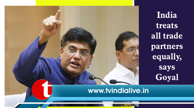 India treats all trade partners equally, says Goyal