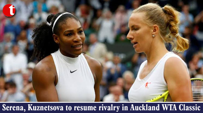 Serena, Kuznetsova to resume rivalry in Auckland WTA Classic