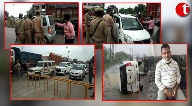 पत्रकारों का दावा मुठभेड़ से पहले मीडिया के वाहनों को रोका गया, पुलिस ने किया खारिज