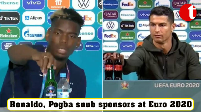 Ronaldo, Pogba snub sponsors at Euro 2020