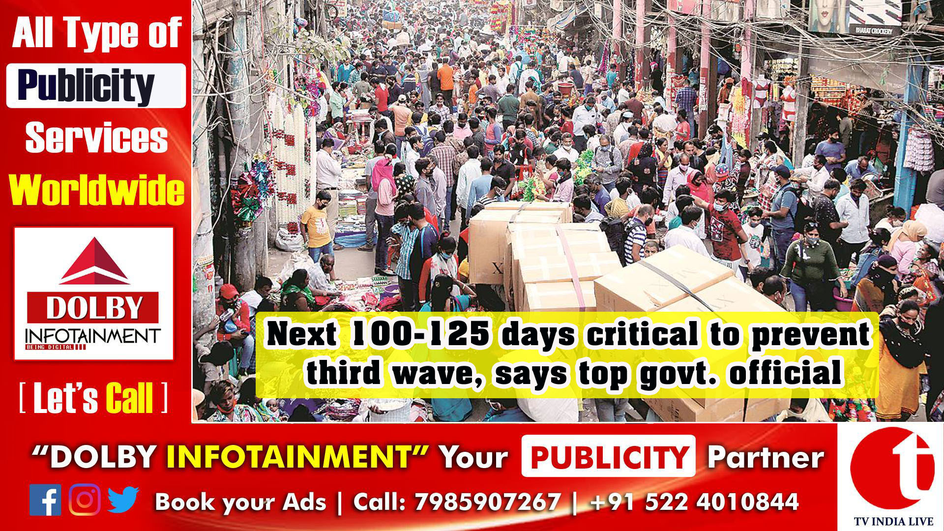 Next 100-125 days critical to prevent third wave, says top govt. official