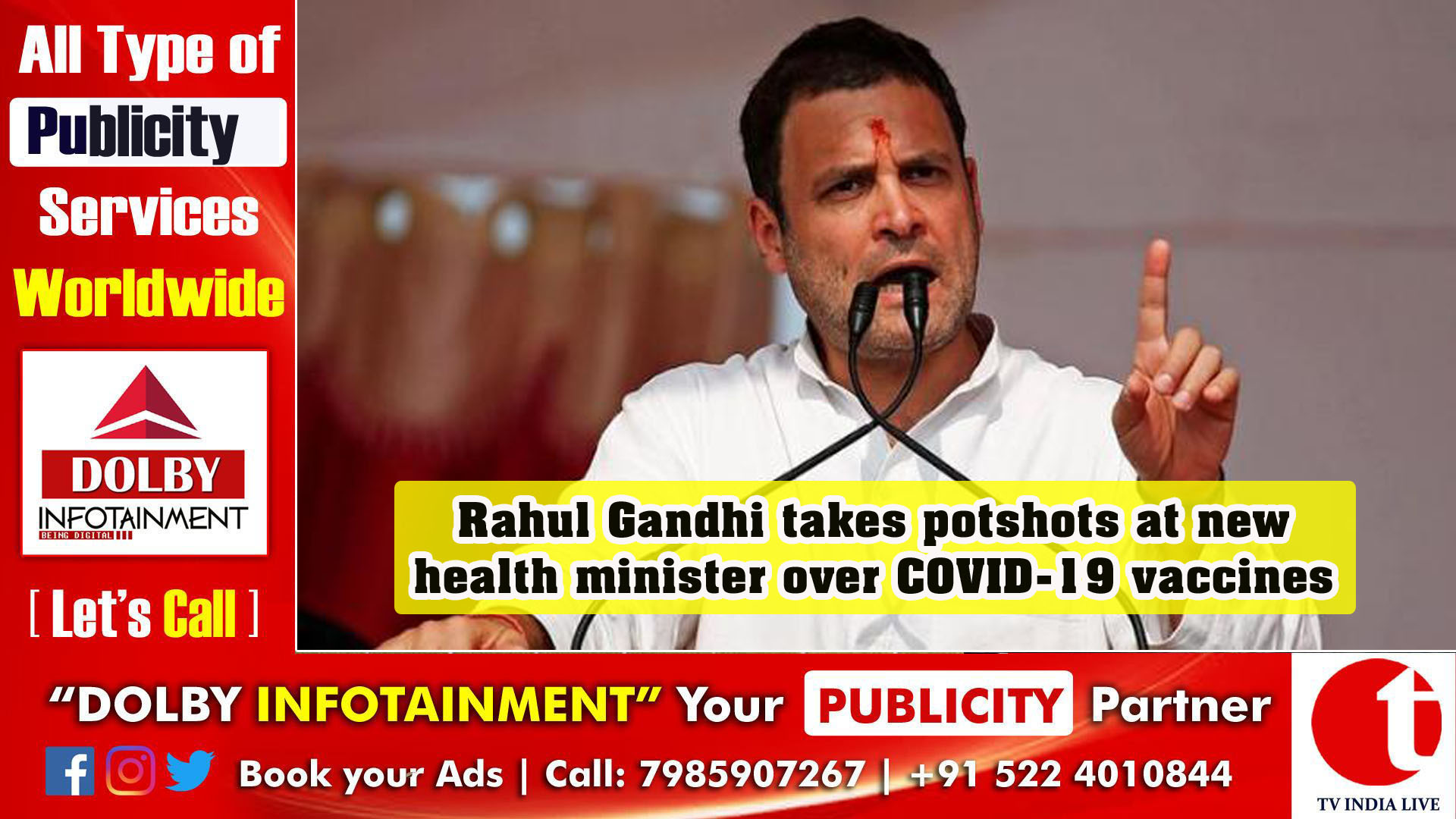 Rahul Gandhi takes potshots at new health minister over COVID-19 vaccines