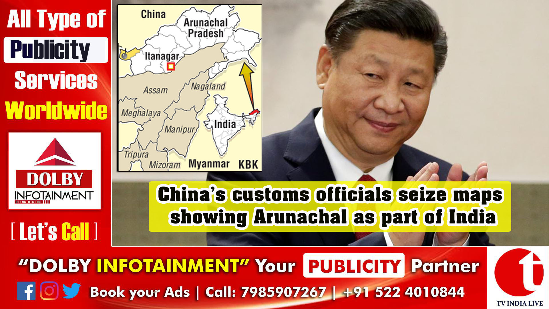 China’s customs officials seize maps showing Arunachal as part of India