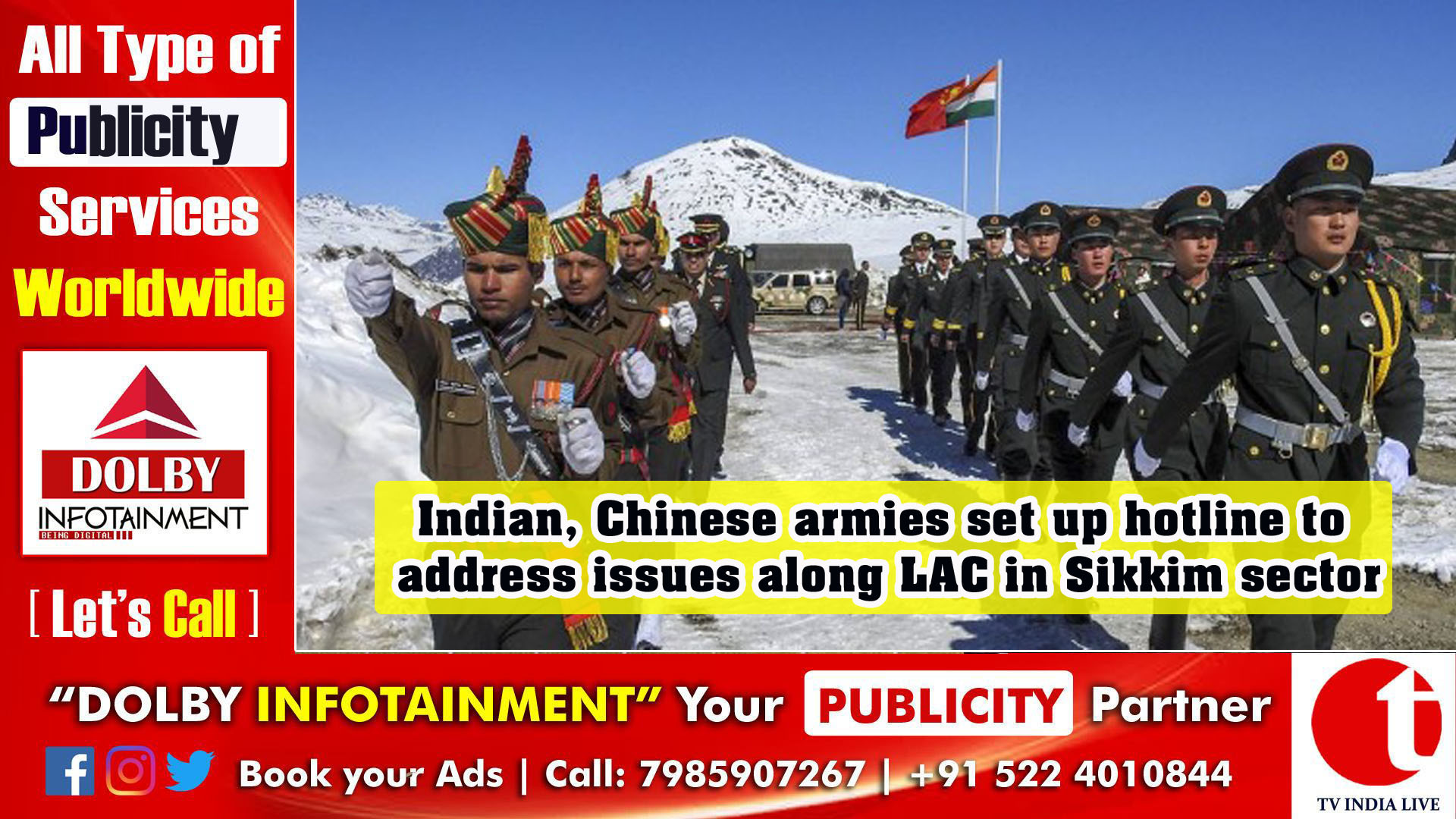 Indian, Chinese armies set up hotline to address issues along LAC in Sikkim sector