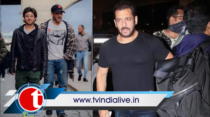 Salman shares pic with 'bhatija' Nirvan from 'Tiger 3' set