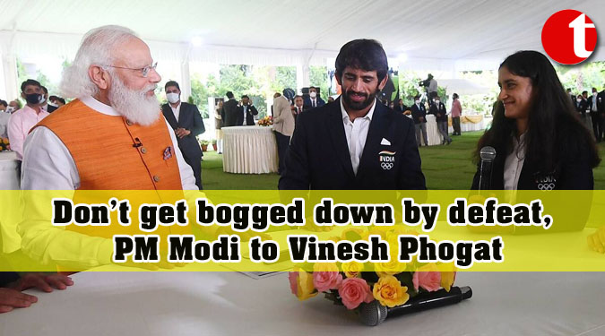 Don’t get bogged down by defeat, PM Modi to Vinesh Phogat