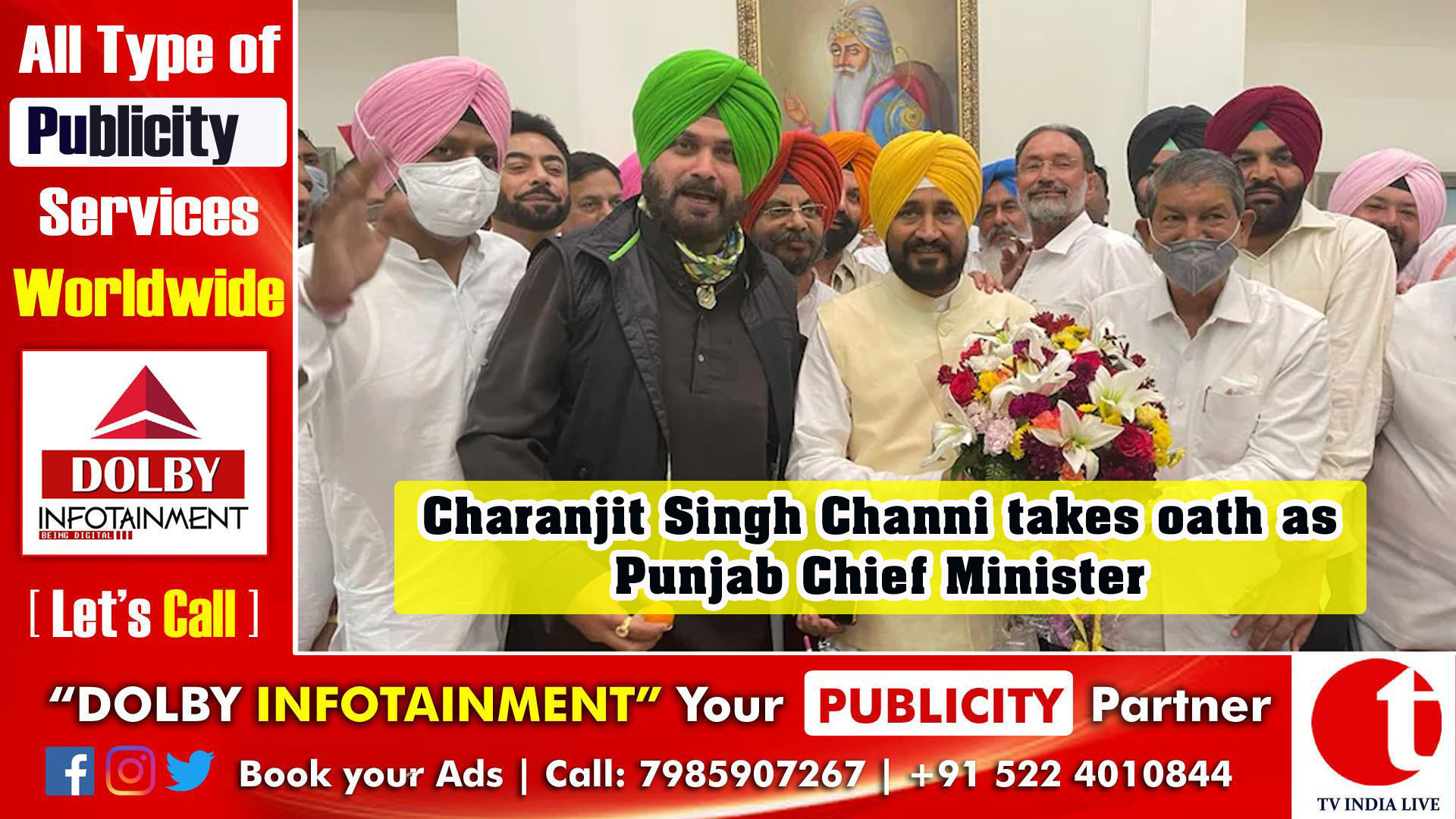 Charanjit Singh Channi takes oath as Punjab Chief Minister, two deputies sworn in