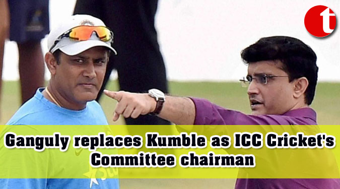 Ganguly replaces Kumble as ICC Cricket's Committee chairman