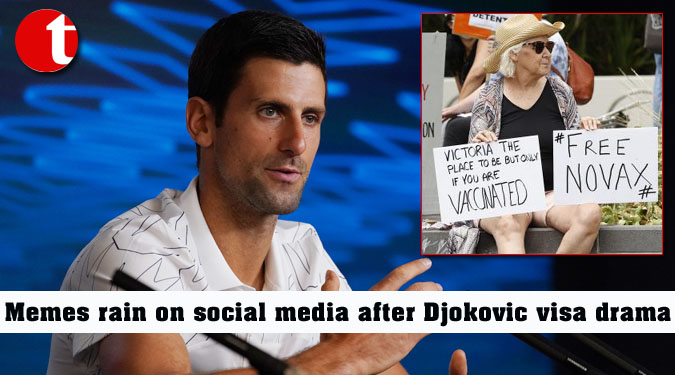 Memes rain on social media after Djokovic visa drama