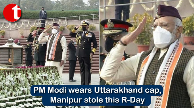 PM Modi wears Uttarakhand cap, Manipur stole this R-Day