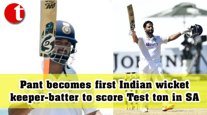 Pant becomes first Indian wicketkeeper-batter to score Test ton in SA