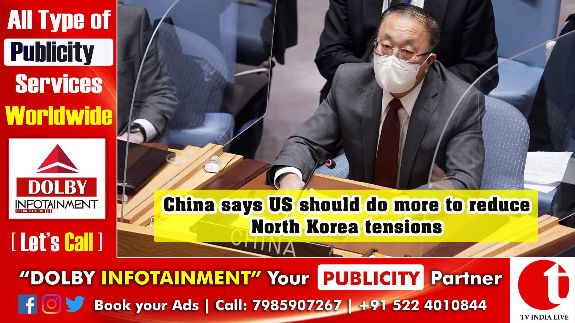 China says US should do more to reduce North Korea tensions