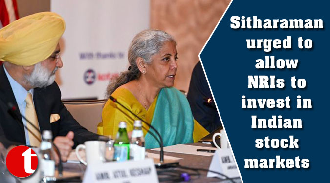 Sitharaman urged to allow NRIs to invest in Indian stock markets
