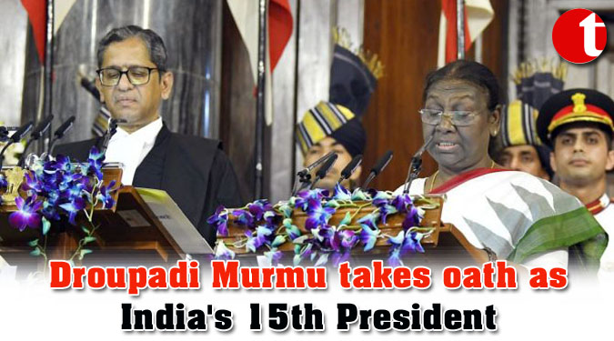 Droupadi Murmu takes oath as India's 15th President