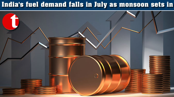 India's fuel demand falls in July as monsoon sets in