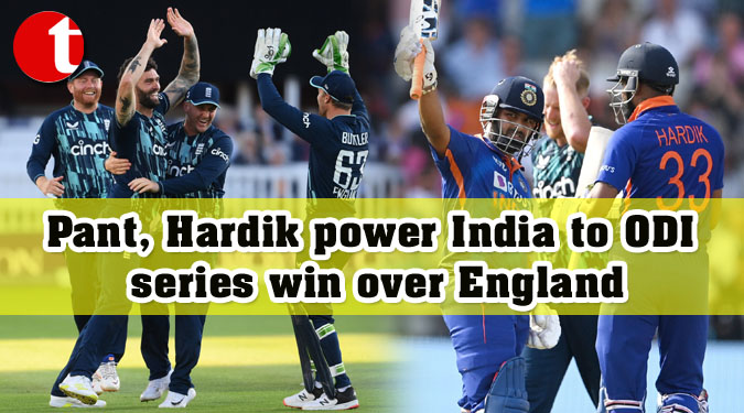 Pant, Hardik power India to ODI series win over England