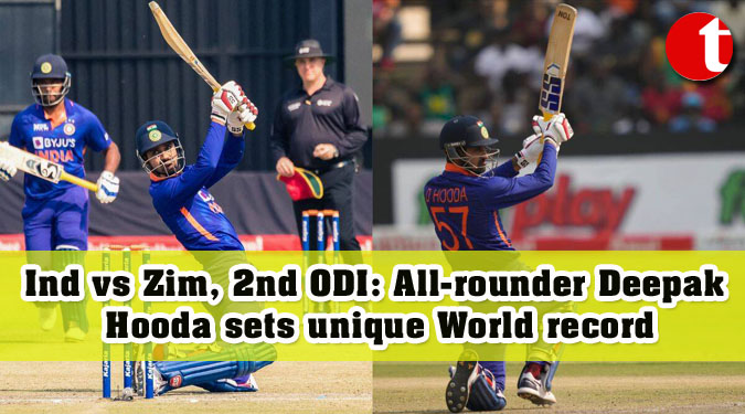 Ind vs Zim, 2nd ODI: All-rounder Deepak Hooda sets unique World record