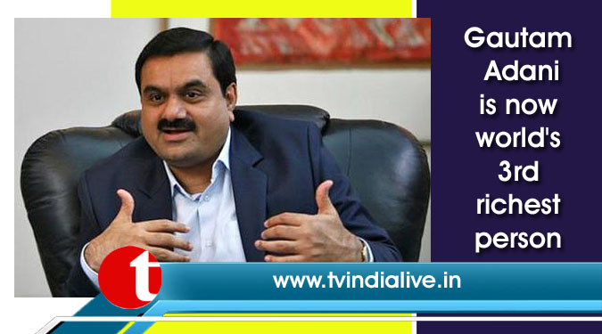 Gautam Adani is now world’s 3rd richest person