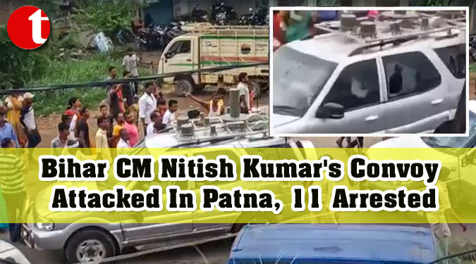 Bihar CM Nitish Kumar’s Convoy Attacked In Patna, 11 Arrested