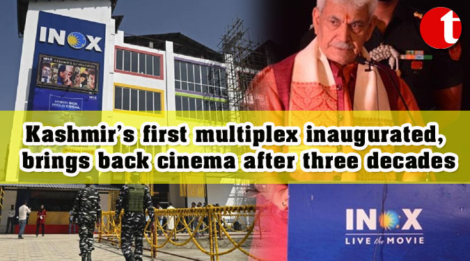 Kashmir’s first multiplex inaugurated, brings back cinema after three decades