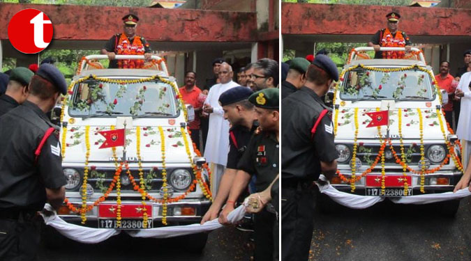 यूपी एवं उत्तराखंड सेना भर्ती मुख्यालय के अपर महानिदेशक मेजर जनरल नरपत सिंह राजपुरोहित आज सेवानिवृत हुए