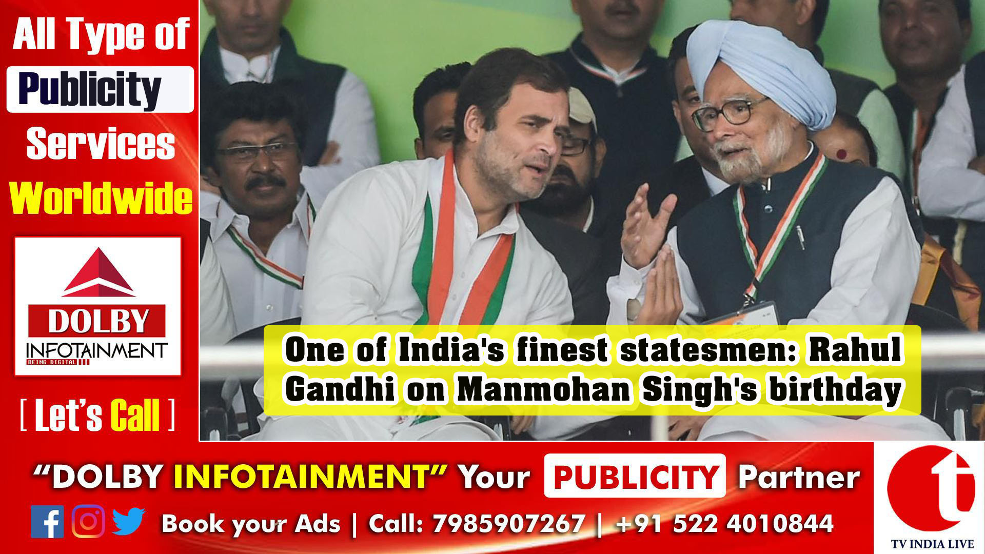 One of India's finest statesmen: Rahul Gandhi on Manmohan Singh's birthday