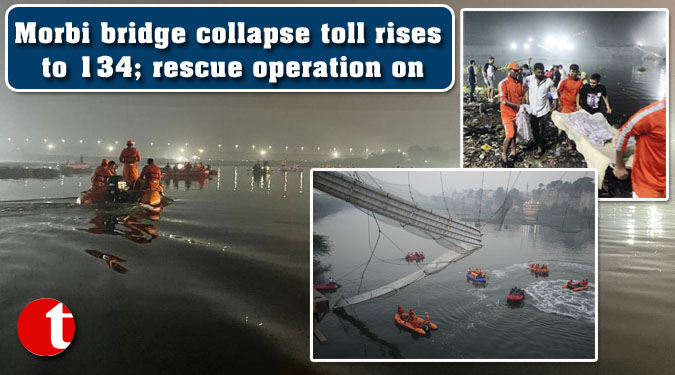 Morbi bridge collapse toll rises to 134; rescue operation on