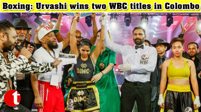 Boxing: Urvashi wins two WBC titles in Colombo
